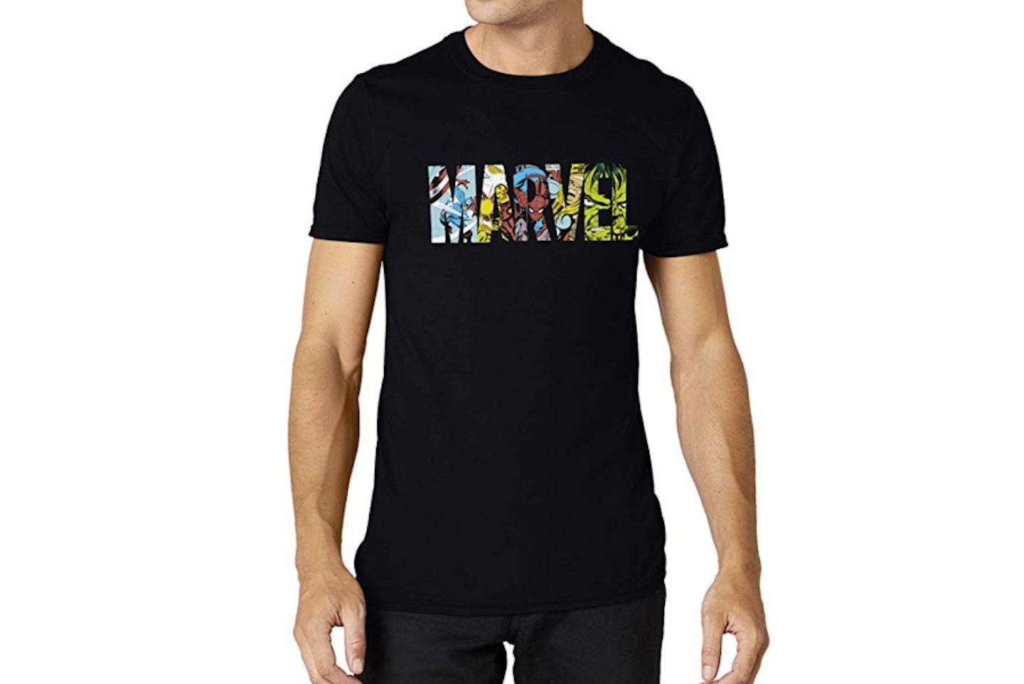 Marvel Men's Comic Strip Logo Short Sleeve T-Shirt, £12.42